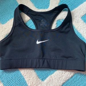 Black Nike sports bra